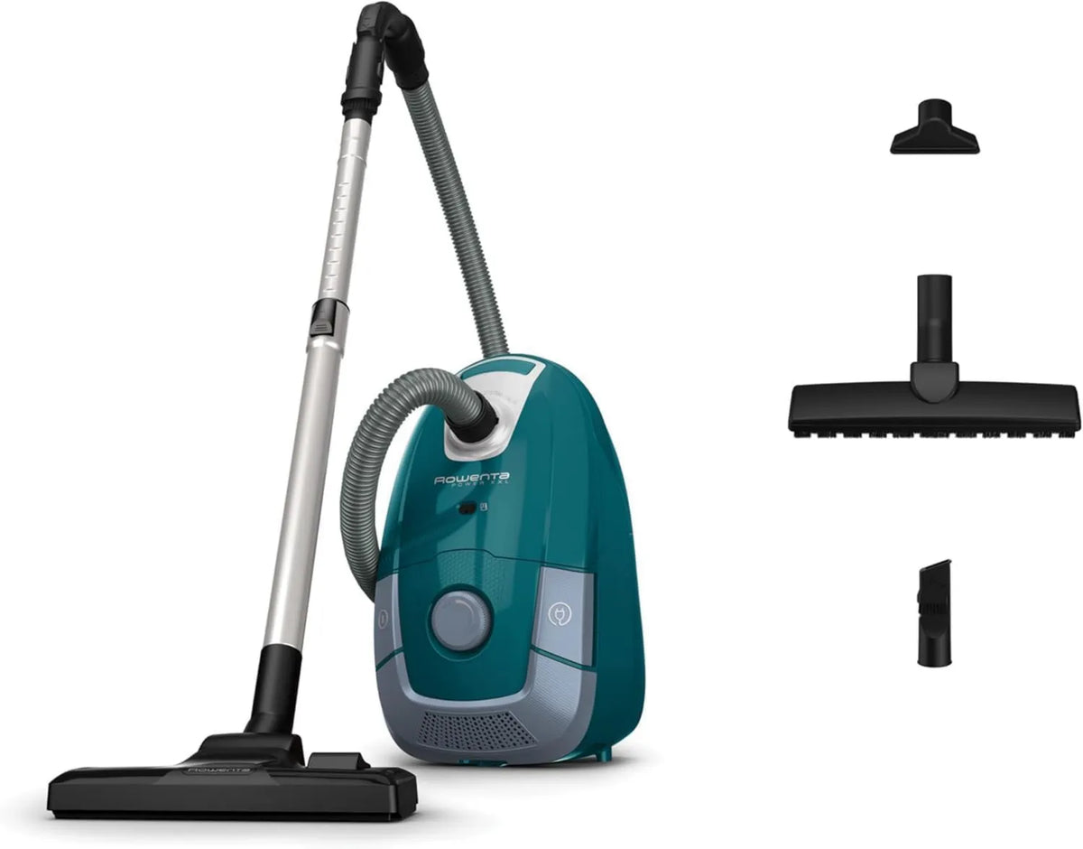 Rowenta RO3143 odkurzacz, 900 W, 4,5 l, Power XXL odkurzacz podłogowy z workiem, worek na kurz 4,5 l, promień działania 12 m, 3-stopniowe filtrowanie