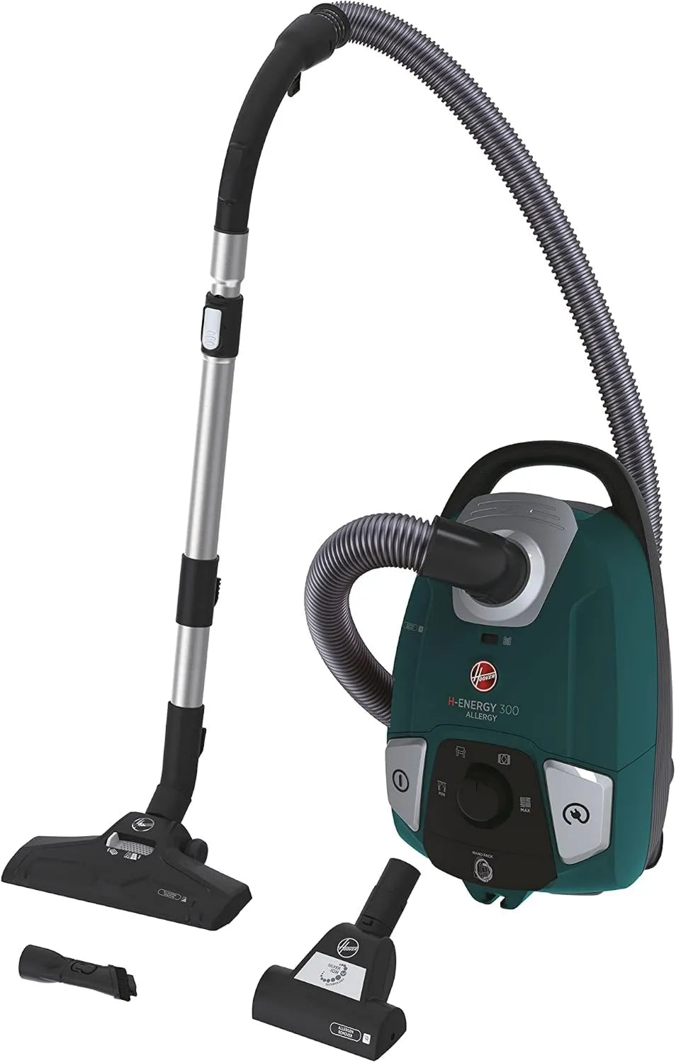 Hoover odkurzacz, 3,5 l, praca automatyczna, filtr HEPA, Odkurzacz podłogowy z workiem 3,5 l i filtrem HEPA, cichy odkurzacz