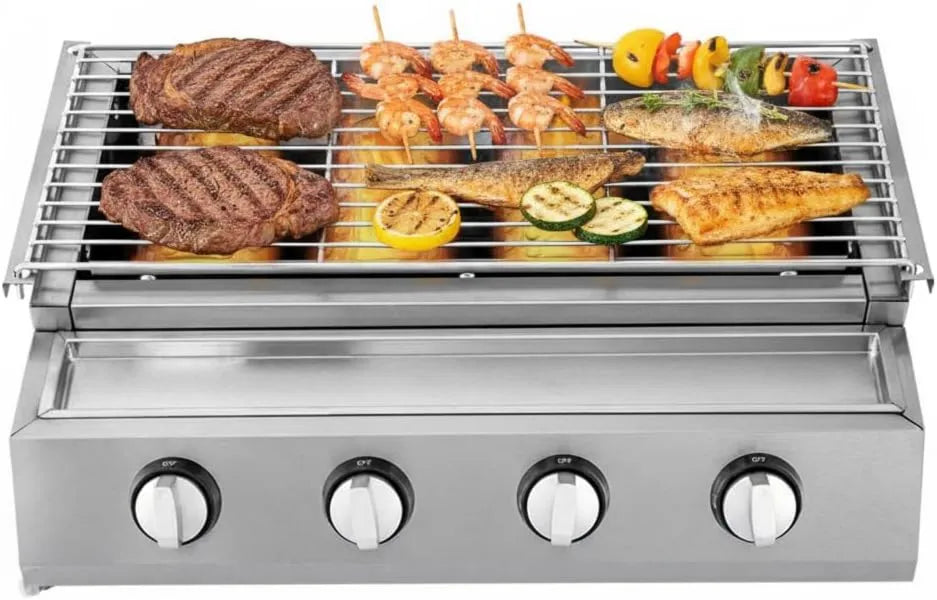 WINPANG, Regulowany, Grill, Grill z gazowym wyciskiem, 55x23 cm, plener, stal nierdzewna, na taras