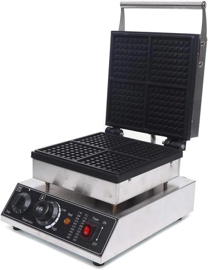 KenSyuInt gofrownica / opiekacz, maszyna do kanapek, gofry elektryczne, 2000 W, powłoka nieprzylepna, do świeżych gofrów belgijskich