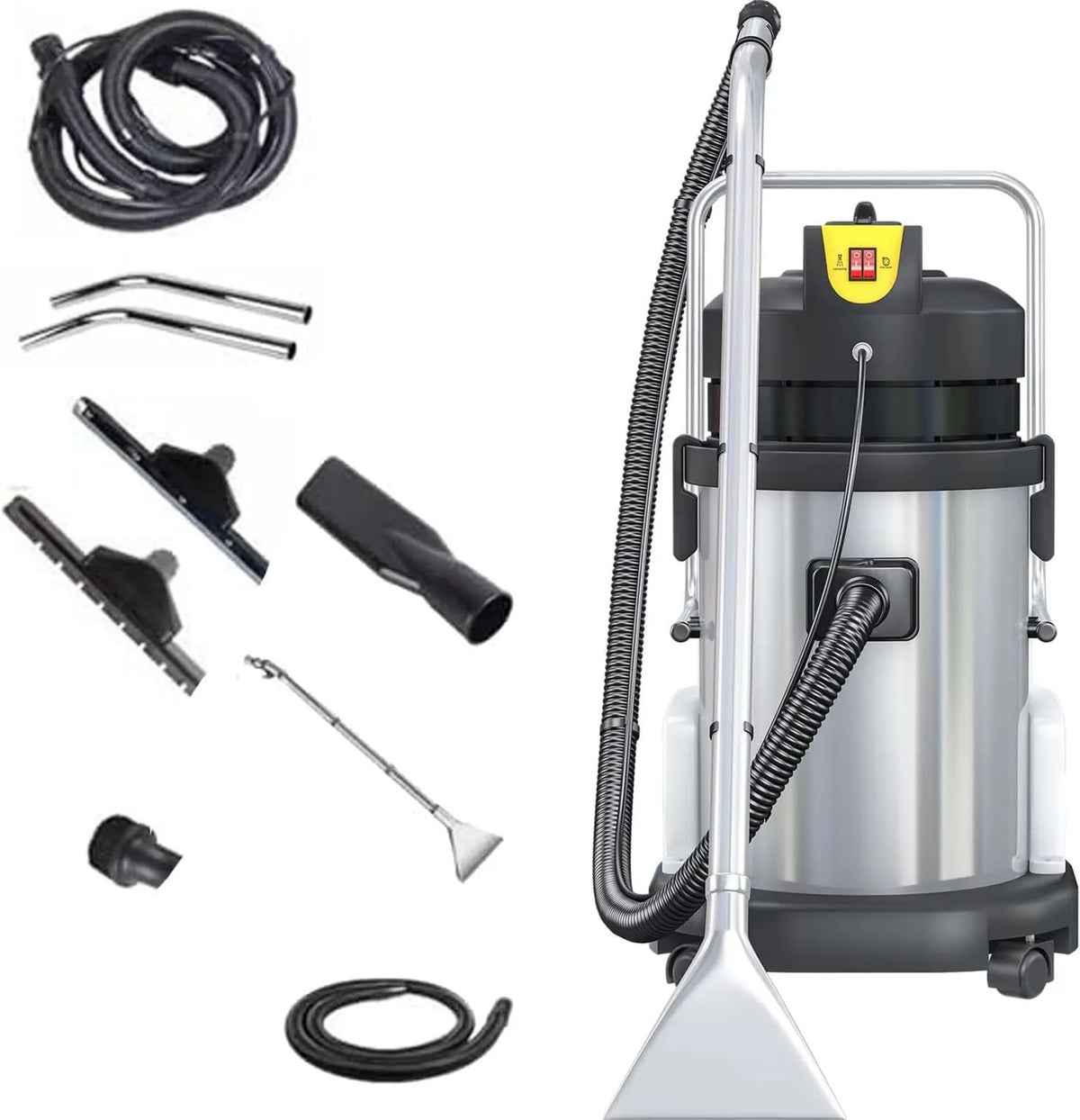 RETRIN odkurzacz piorący, 230mbar, sprzštanie dywanów, Czyszczarka, 40 l, 2, 5 m, stal nierdzewna, do dywanów