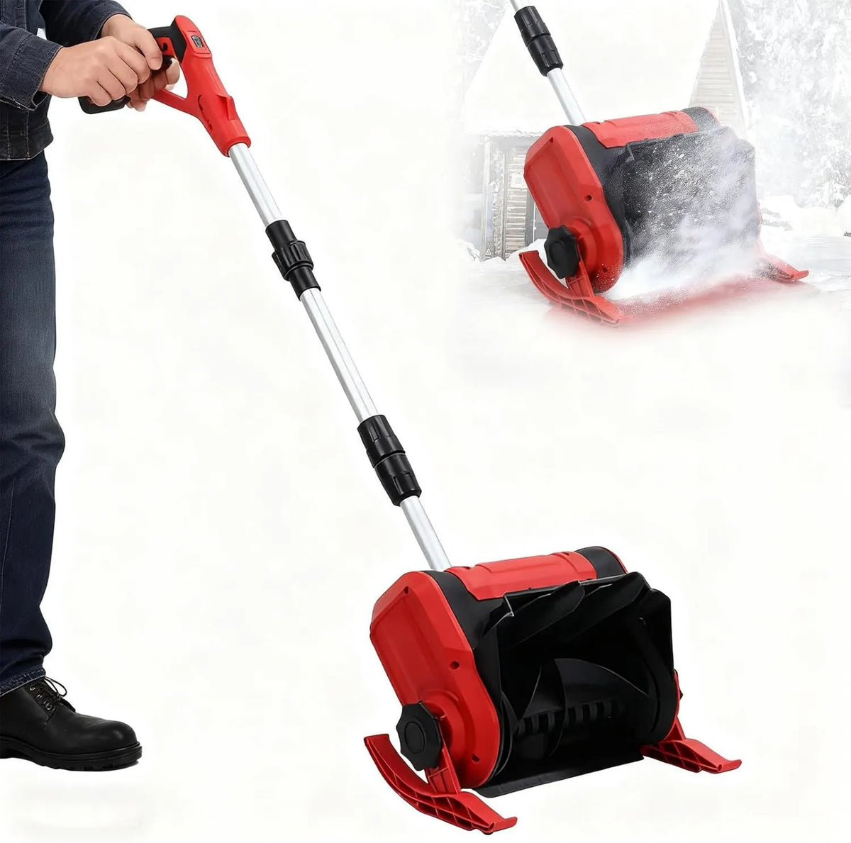 ORIDLECTAL, ION 20 V Bateria, Silnik, maszyna do usuwania śniegu, 32 cm, 1200 W, 20 V