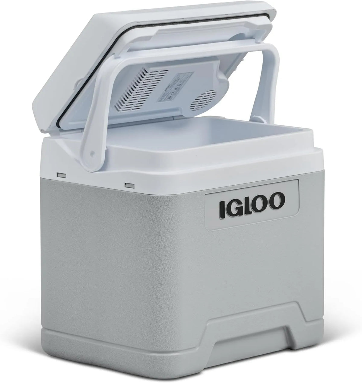 IE24 lodówka, IGLOO AC/DC elektryczna lodówka 24L, Kompaktowa lodówka samochodowa do auta, ciężarówki i łodzi, przenośna i ze schowkiem na kabel