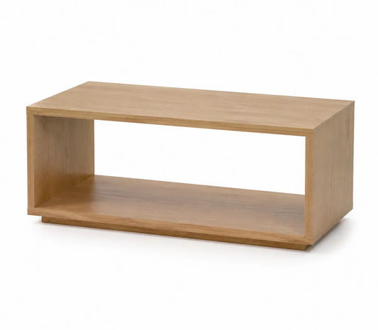 Stolik kawowy drewniany dąb naturalny 110x60x40 cm