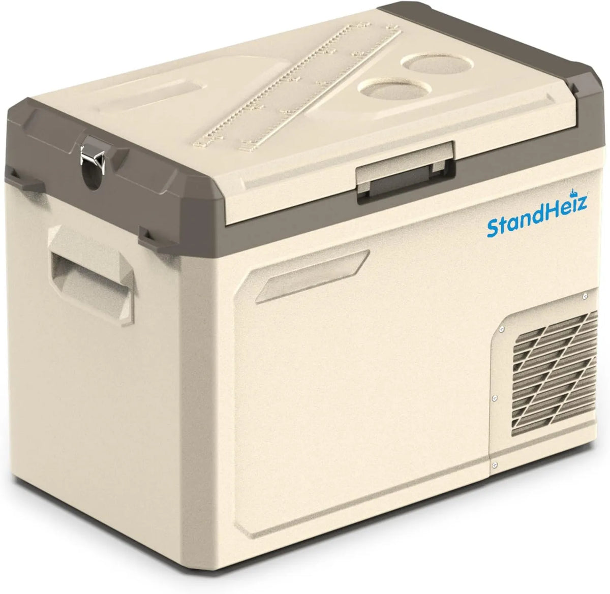 Lodówka z zamrażarką, Lodówka Turystyczna Kompresorowa 40L, Mini Lodówka z Aplikacją i Trybem ECO, 12V/24V/230V do Samochodu, Ciężarówki i Domu