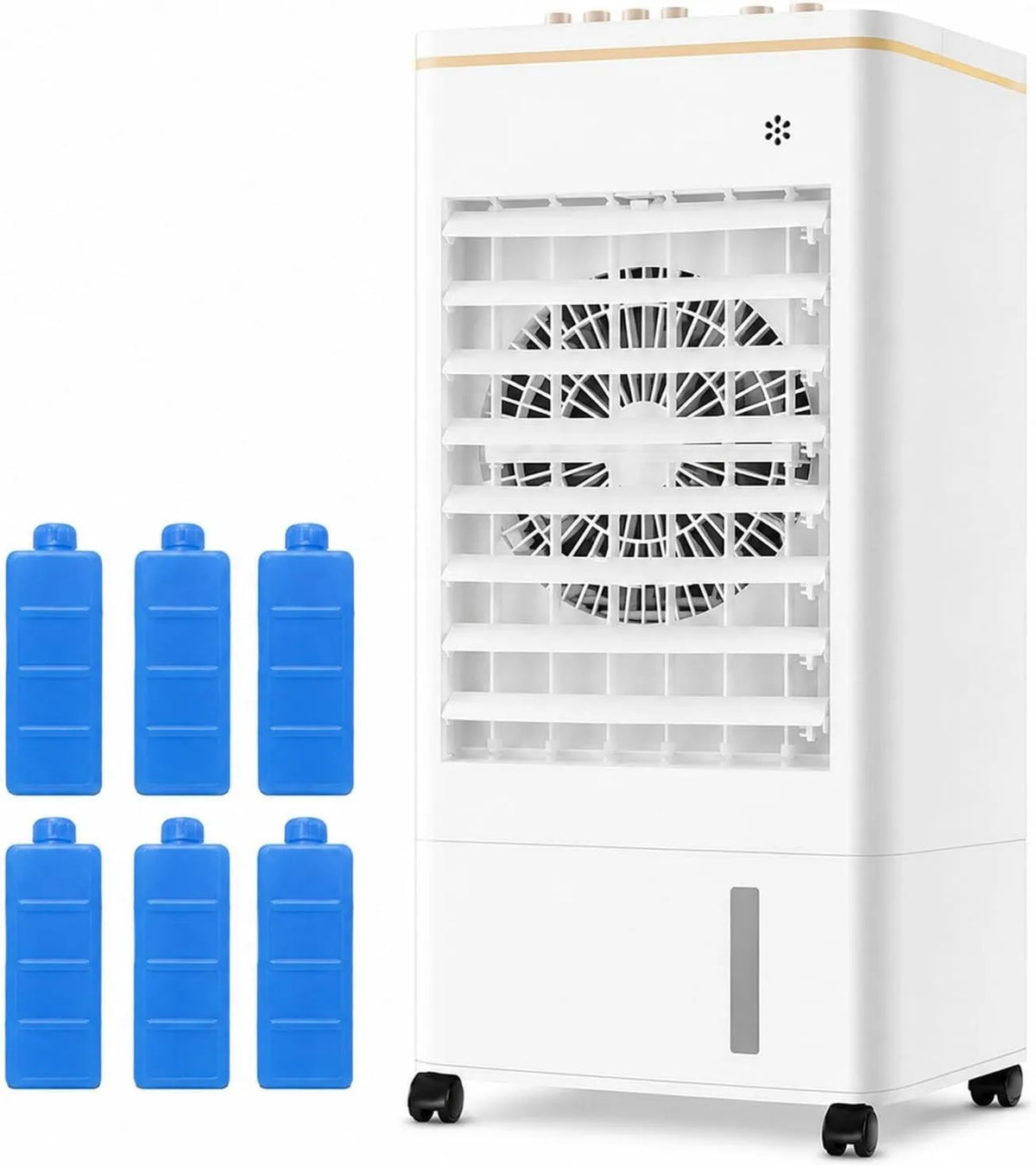 WAMJ AQDY klimatyzator przenośny, Klimatyzator, 7 l, przenośna, 3-biegowa, 120 ° Oscylacja dla Izby i Biura