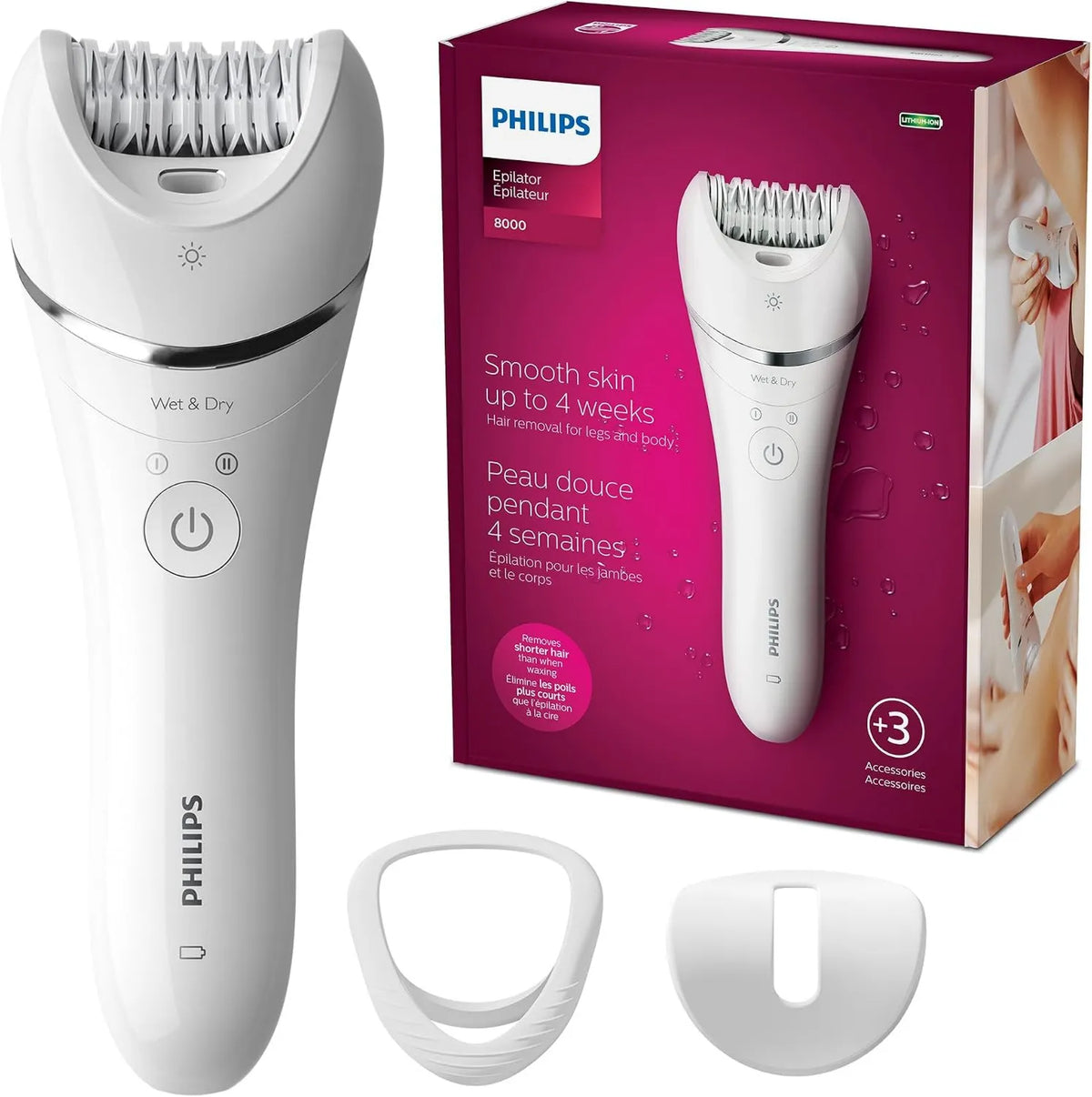 PHILIPS, Series 8000 Akcesoria do urządzenia, płyta IPS, 1 opakowanie po 4