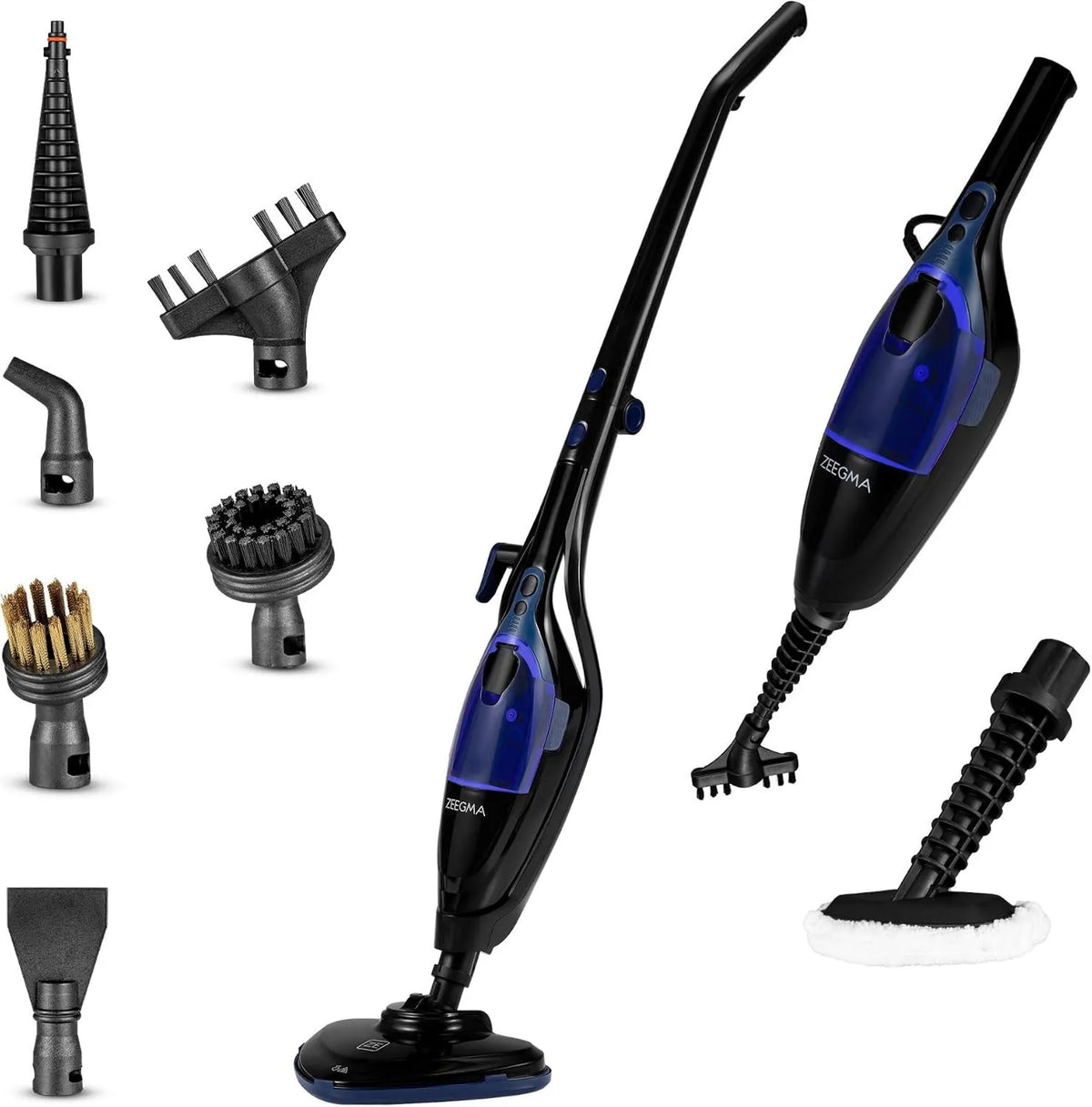 Zeegma, Czyszczenie parowe, 1500 W, korzystanie z podłogi, kuchnia, samochód, okna i kanapa, czarny, 400 ml