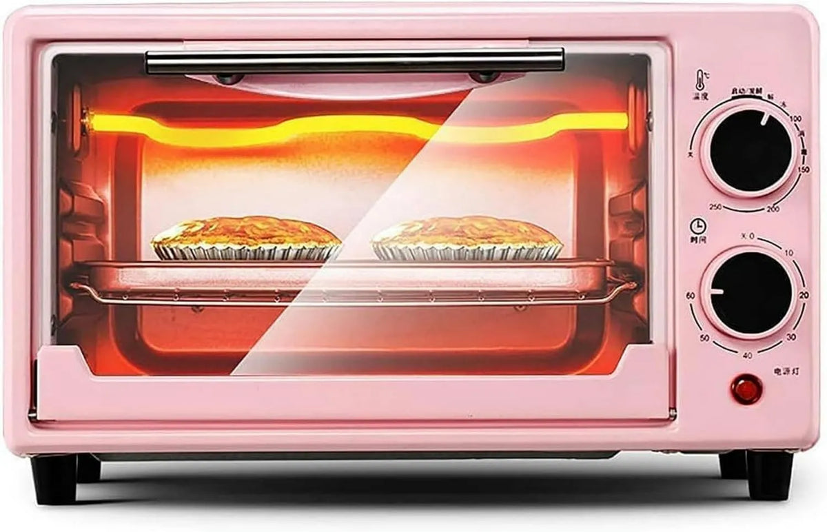 BTURYT mini piekarnik, Pizza piekarnik elektryczny, 11 l, regulacja temperatury na szerokiej powierzchni 35 do 250°C, licznik, kompaktowy, 60 minut