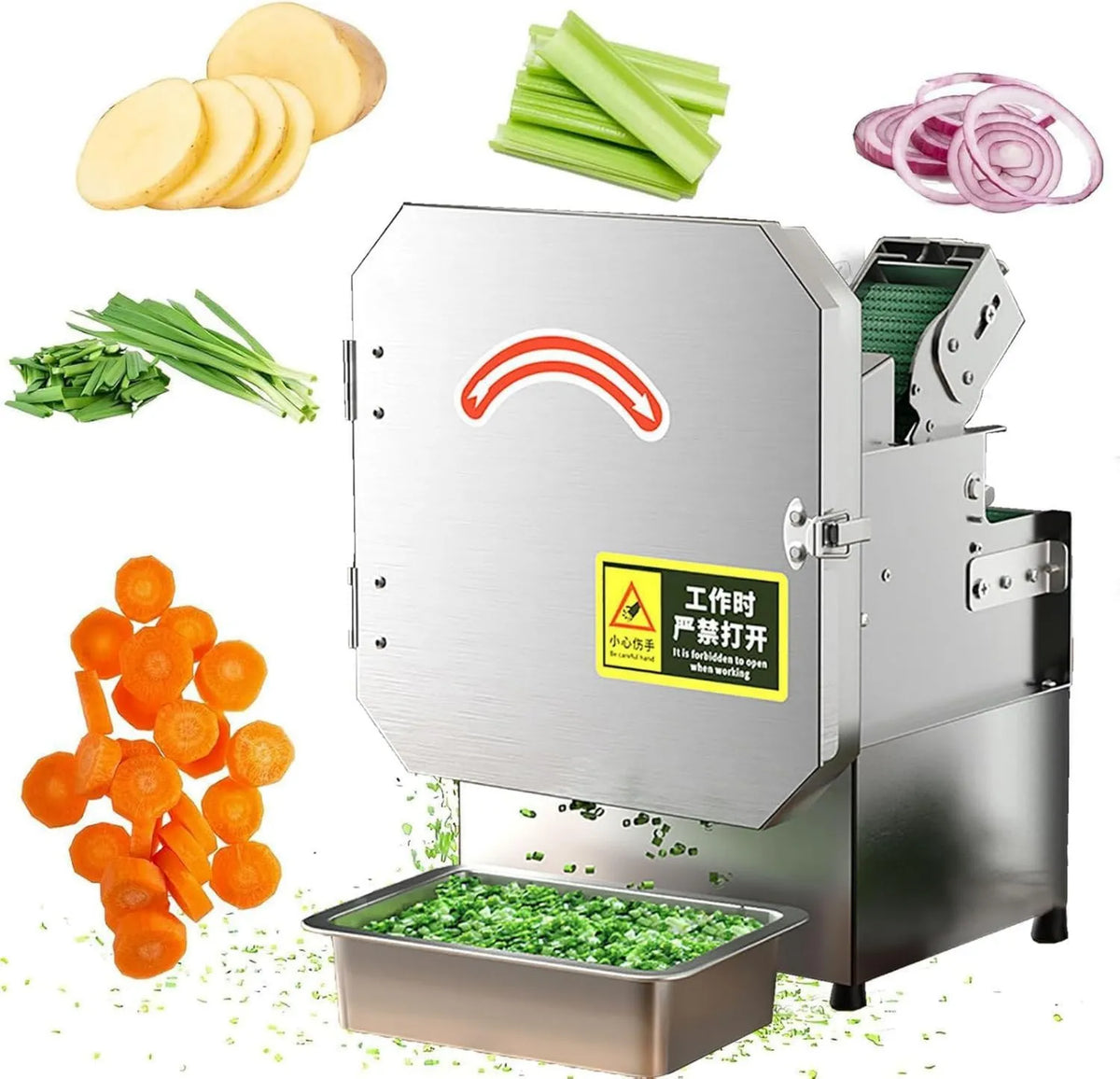 Generic, Zielony Cebula Cutter, Persley i Chou, dla profesjonalny elektryczny nożyce do warzyw, Seler, Solidny Slicer do kranu i kranu