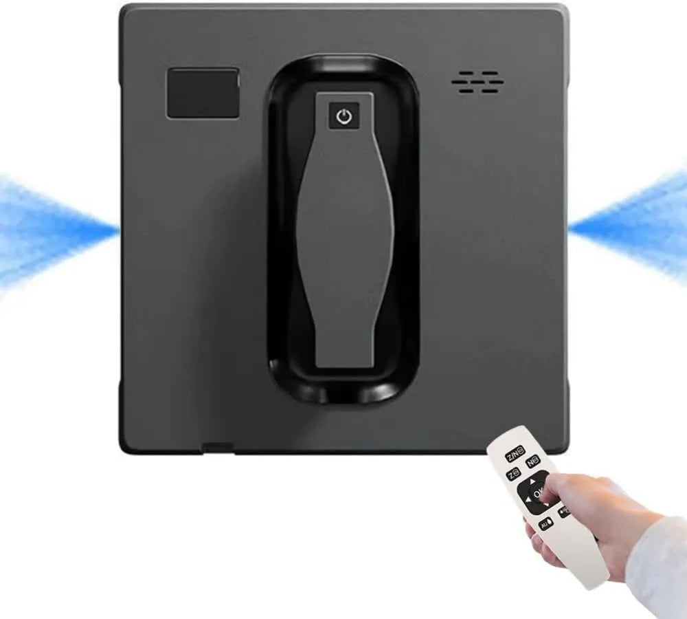 XOQUAI robot sprzątający, 500 mAh robot odkurzacz, Czyściciel, Bateria, Elektryczny czyszcznik okien, aplikacja, 3 Mody, czarny