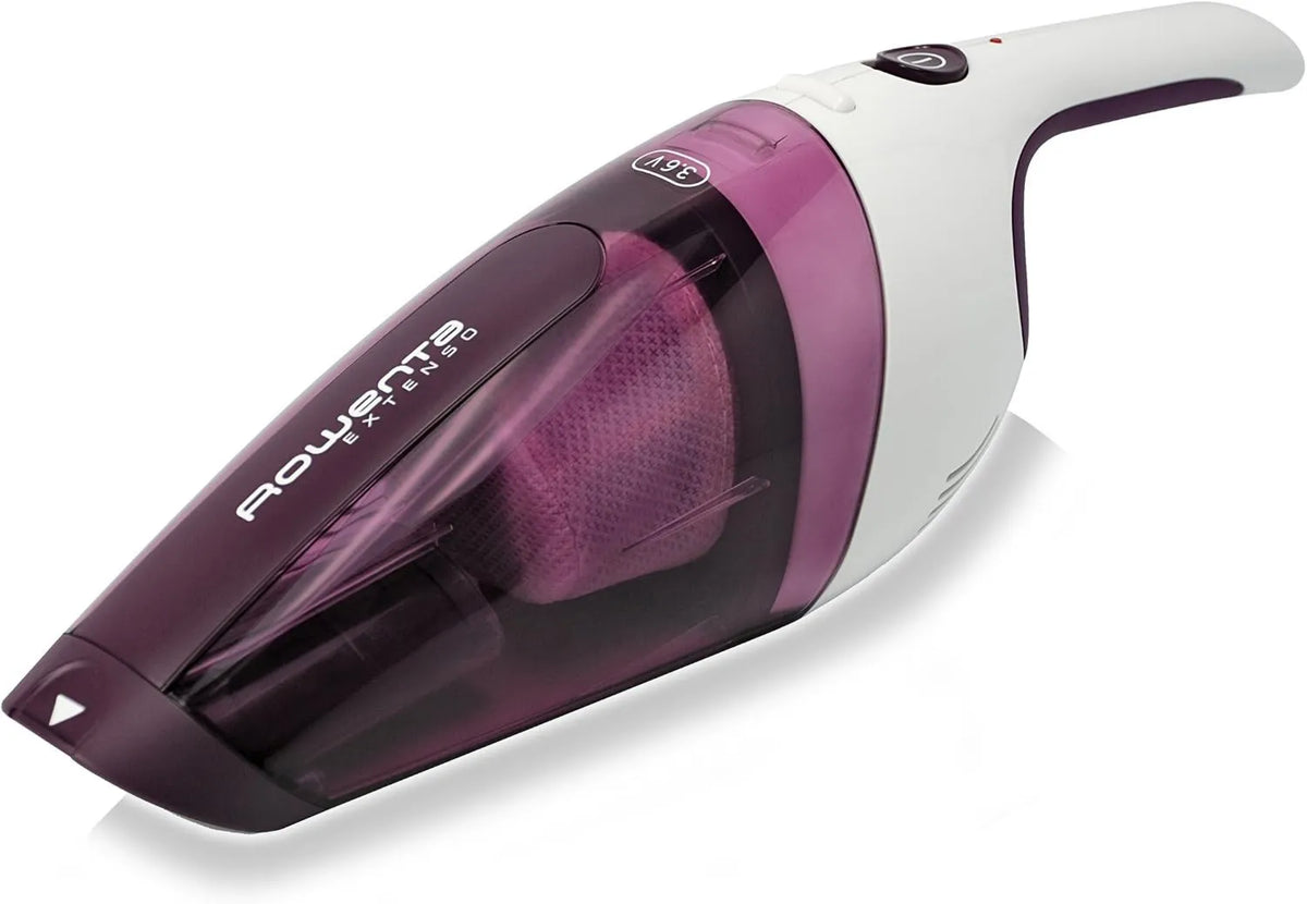 Rowenta odkurzacz pionowy, Odkurzacz, biały, ssanie aparatura elektryczna, Extenso Bezprzewodowy odkurzacz ręczny 350 ml Violet