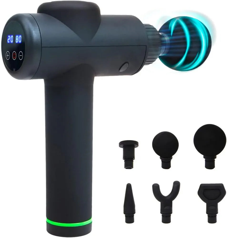 Prixton, MGF200 Fizjoterapia, Xtreme Muskularny pistolet do masażu, Profesjonalny pistolet do masażu, moc 45 Watt, 3300 obr. / min, 30 prędkości