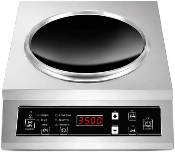 Générique kuchenka przenośna, Płyta indukcyjna, 3500 W, płyta indukcyjna do gotowania, stal nierdzewna, płyta indukcyjna ze stali nierdzewnej Wok 3500 W