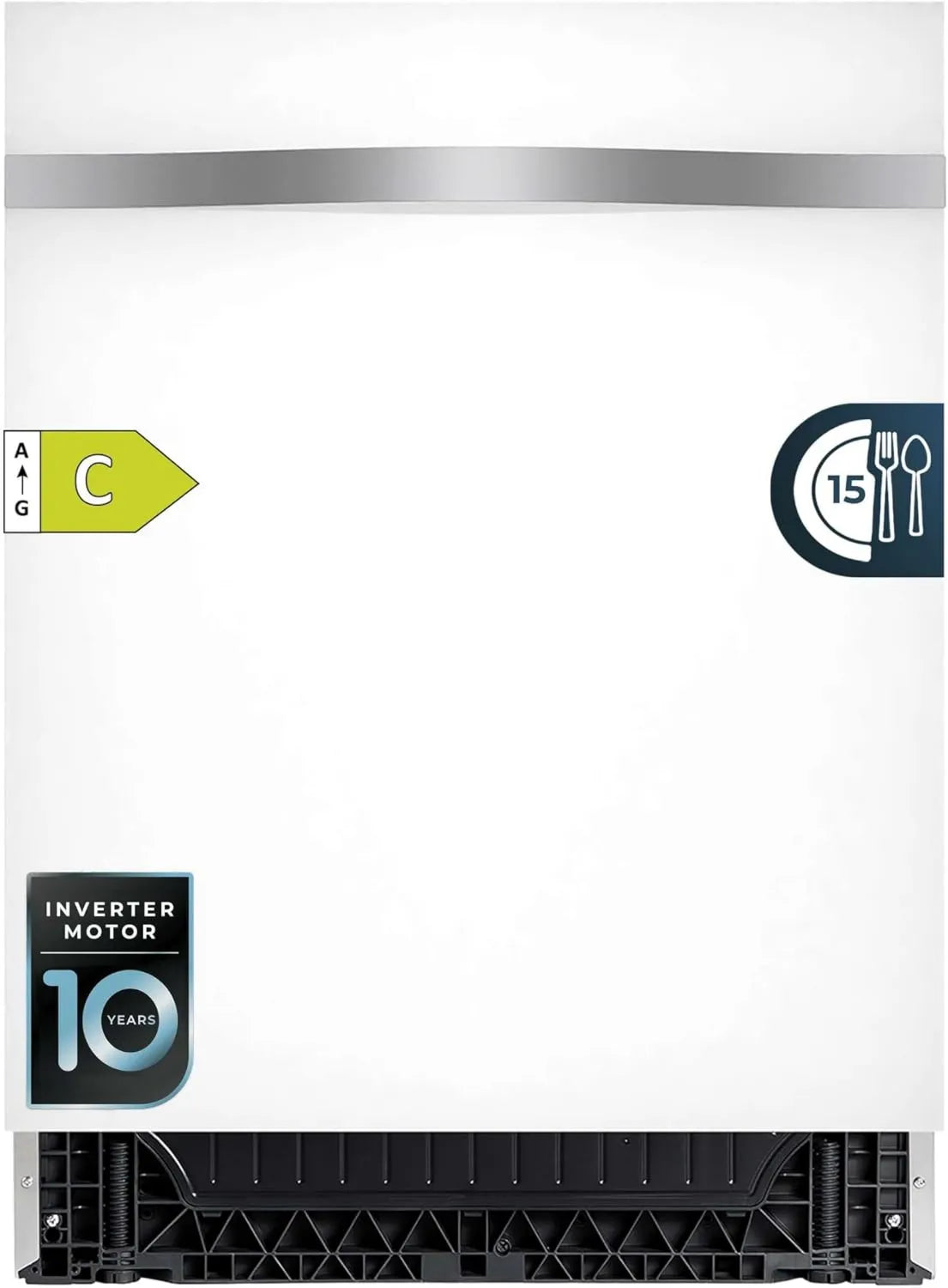 Cecotec zmywarka wolnostojąca, Bolero Aguazero 6620 Zmywarka, 60 cm, 1850 W, 8 programów, Inwerter, biały, 15 sztućce, Smart Wash, FullColor Screen, Turbo Dry +