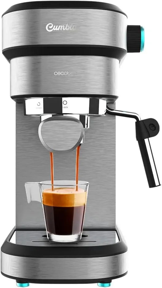 Cecotec ekspres ciśnieniowy, 1350 W, 20 bar, 1,2 l, funkcja pary, Ekspres do kawy Cafelizzia 890 Gray. Espressos i Cappuccino, System Thermoblock