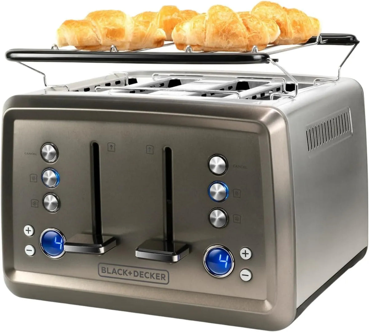 BLACK+DECKER, czarny+DECKER czarny+DECKER czarny+DECKER czarny+DECKER Czarny + Toster Decker, stal nierdzewna, czarny