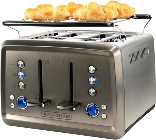 BLACK+DECKER, czarny+DECKER czarny+DECKER czarny+DECKER czarny+DECKER Czarny + Toster Decker, stal nierdzewna, czarny
