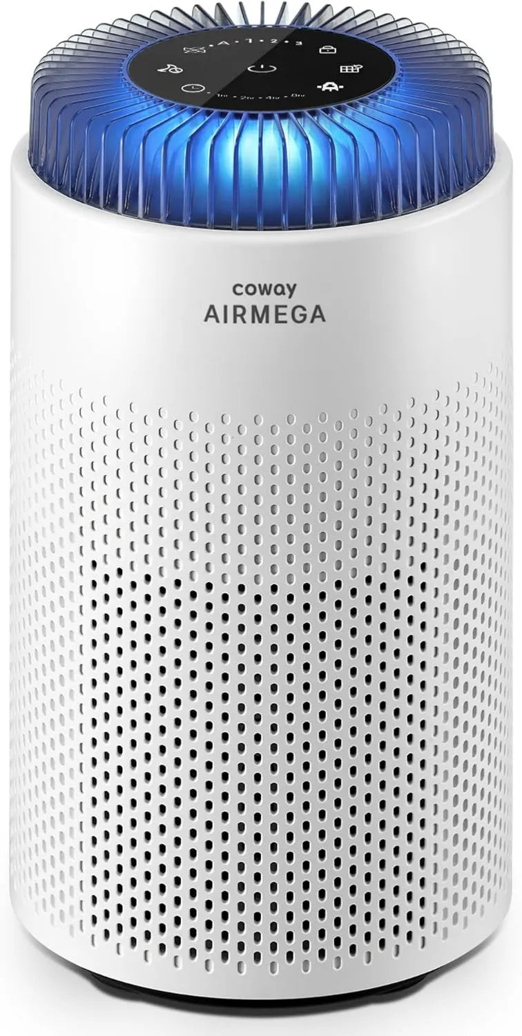 Coway oczyszczacz powietrza, 120, 1 m3 / h, CADR 120, tłumik, 18, 4 dB tłumik, filtr alergii HEPA, AIRLEGA 50, certyfikat CERTIF