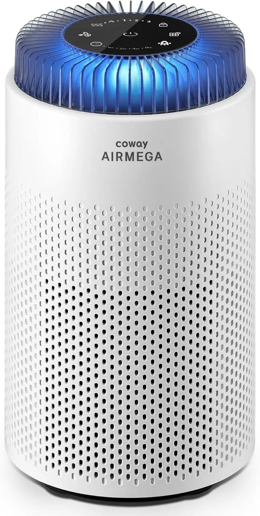 Coway oczyszczacz powietrza, 120, 1 m3 / h, CADR 120, tłumik, 18, 4 dB tłumik, filtr alergii HEPA, AIRLEGA 50, certyfikat CERTIF