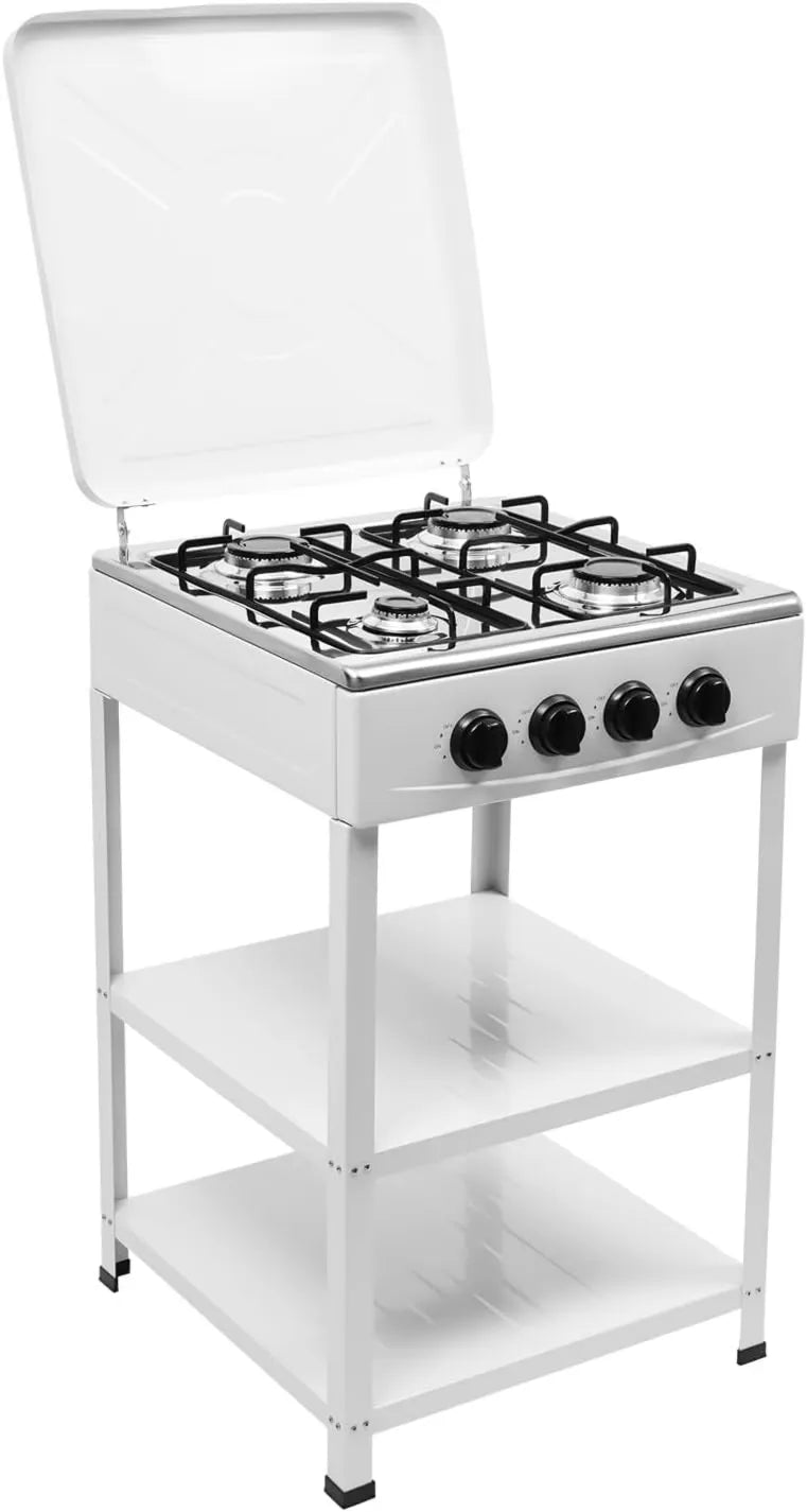 Giniania kuchenka przenośna, Płyta gazowa, przenośne, kemping, piec gazowy, biały, 5 pieców płomieniowych, 0 kW
