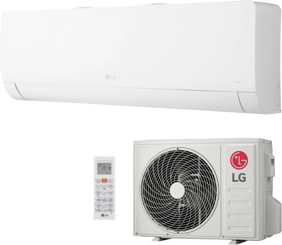 LG klimatyzator split, WZ09 Klimatyzator, WiFi, Biały, Klimatyzator System 9000 Btu z pompą ciepła, SNU1 + AWU, Zintegrowane WiFi, R32, SUU1, AWN, Biały Mat
