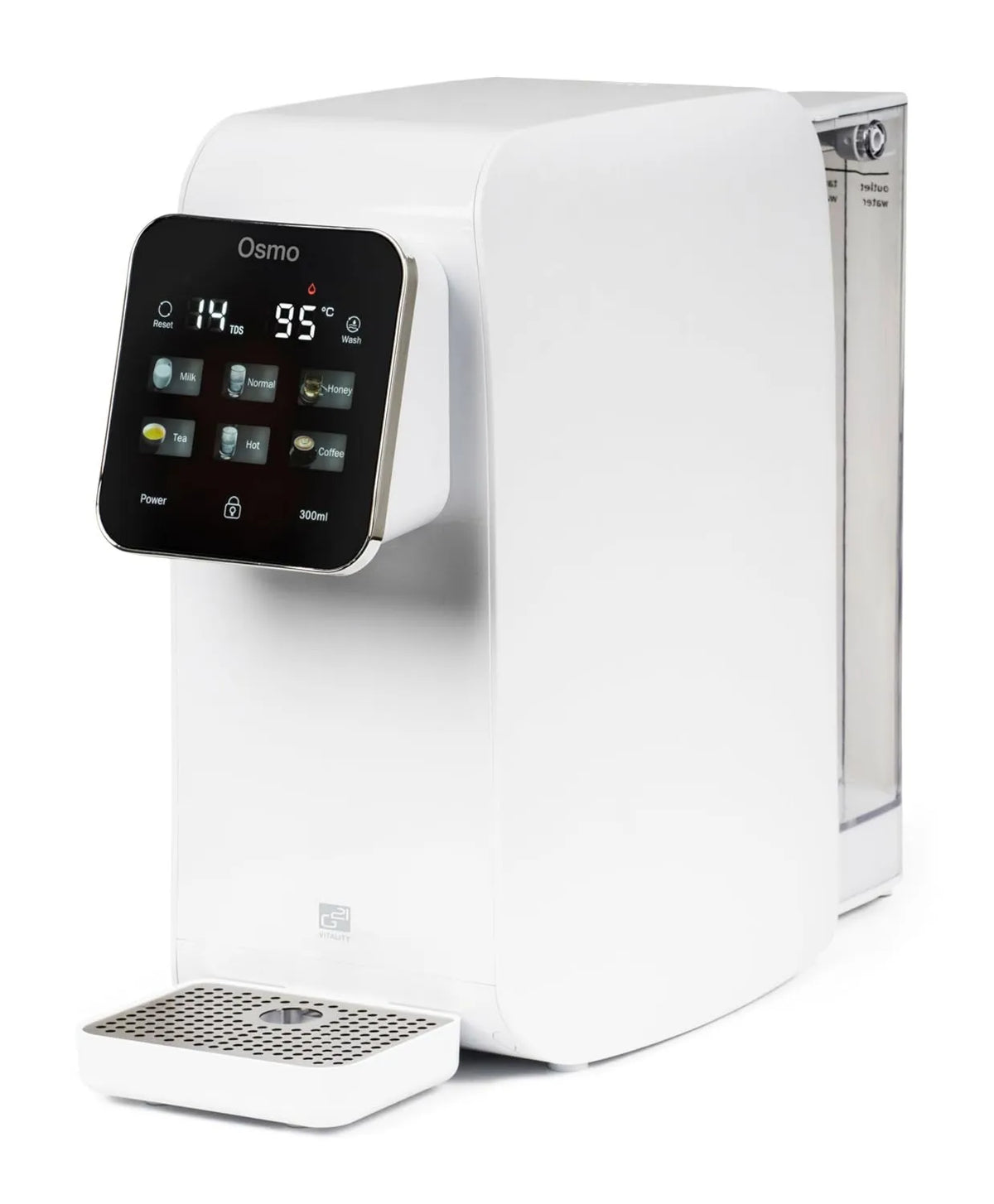 G21, dotykowy ekran, Osmo Inverse osmosis system, odporne na dzieci, 2200 W, 6 poziomów temperatury od 25°C do 95°C, doskonałe filtrowanie
