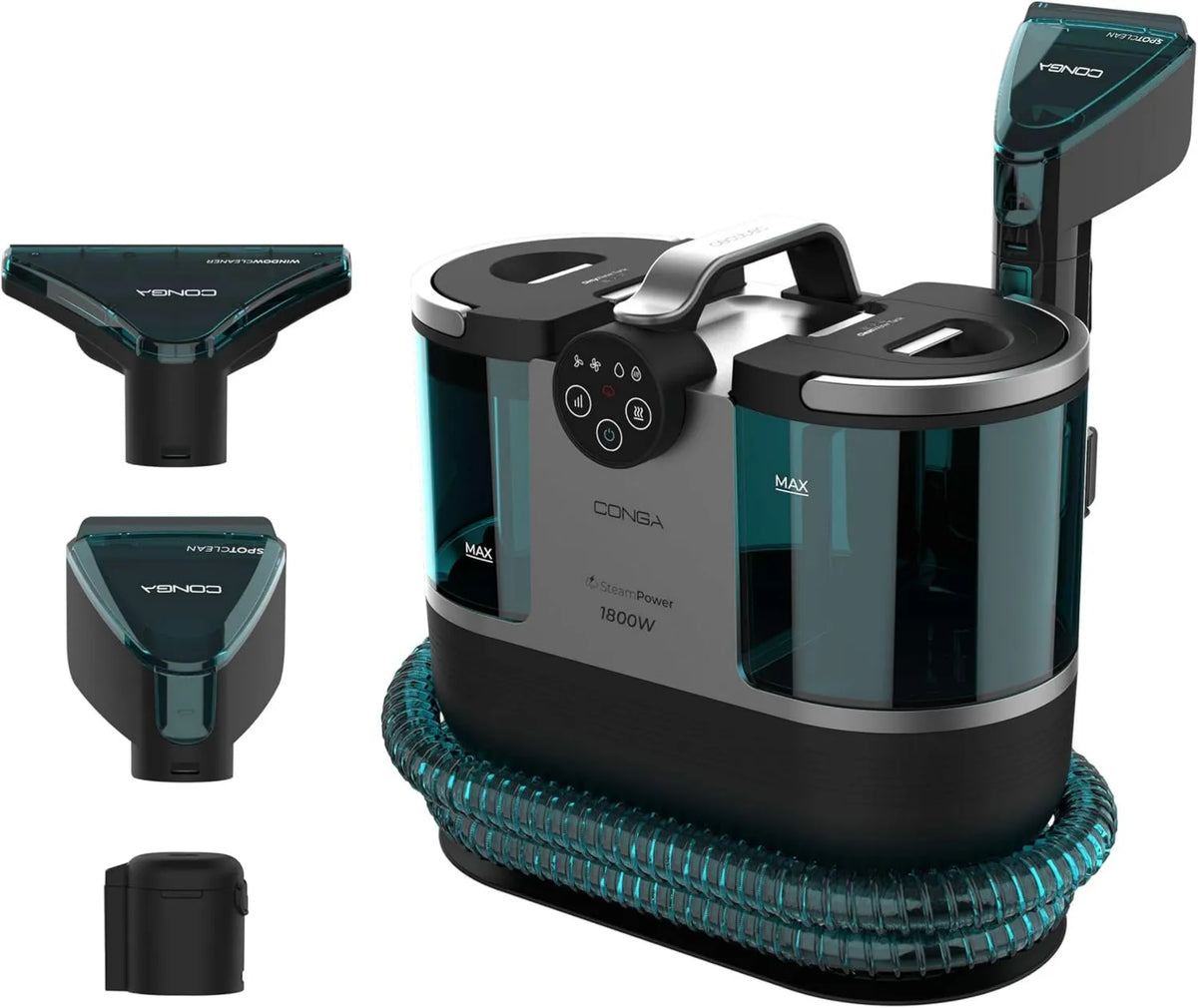 Cecotec, Odkurzacz, 1700 W, duży zbiornik, para, zbiornik czystej wody 1600 ml i sprzedaż Woda 950 ml, Promień Akcji 9m