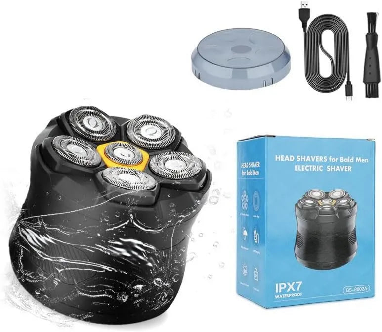 bergxperten, IPX7 Shaft, IP65, Czaszka i Ciało 6D Elektryczna głowica Shaft Pływająca dla mężczyzn, LED