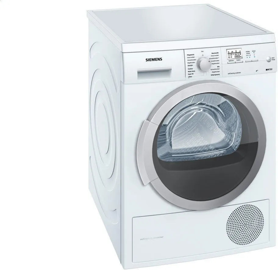 SIEMENS suszarka z pompą ciepła, WT46 W564 Suszarka, 7 kg, biała, suszarka, Suszarka Condenser / A + + / Deska rozdzielcza / 7 kg / Suszarka do suszenia białego / Przeciwnikowanie