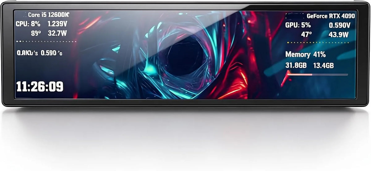 Dpofirs monitor komputerowy, Produkt 2 Wloty, FHD 9 PC Wyświetlacz temperatury Panel, komputer drugi ekran z dynamicznych i dynamicznych Tematy wideo