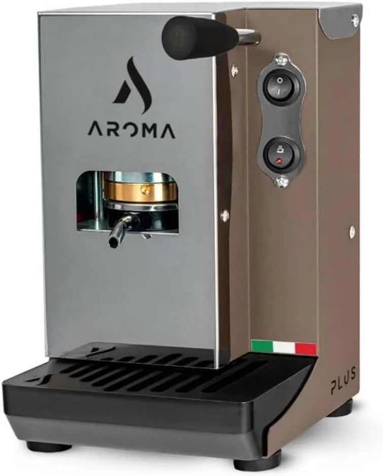 Ekspres ciśnieniowy, 44 mm, 4,0 kg, 25,0 cm, Aroma Plus+ Ekspres do kawy espresso ESE 44 mm strąki kolor gołębi szary