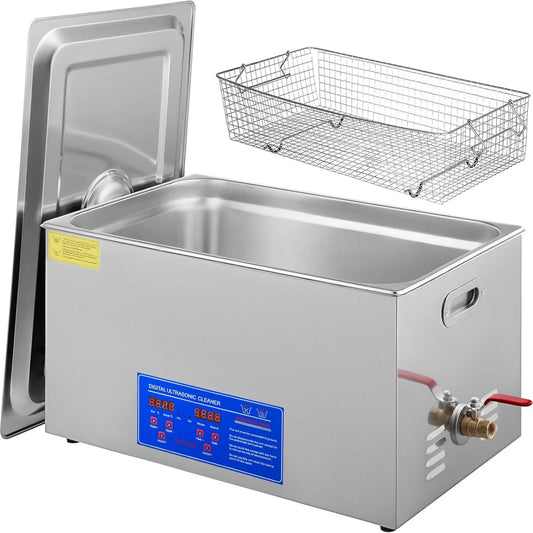 VEVOR, ultradźwiękowy czyszczarka, ultrasoniczny zbiornik czyszczący, 22 l, 480 W, 220 V, przemysłowe, profesjonalne, do biżuterii