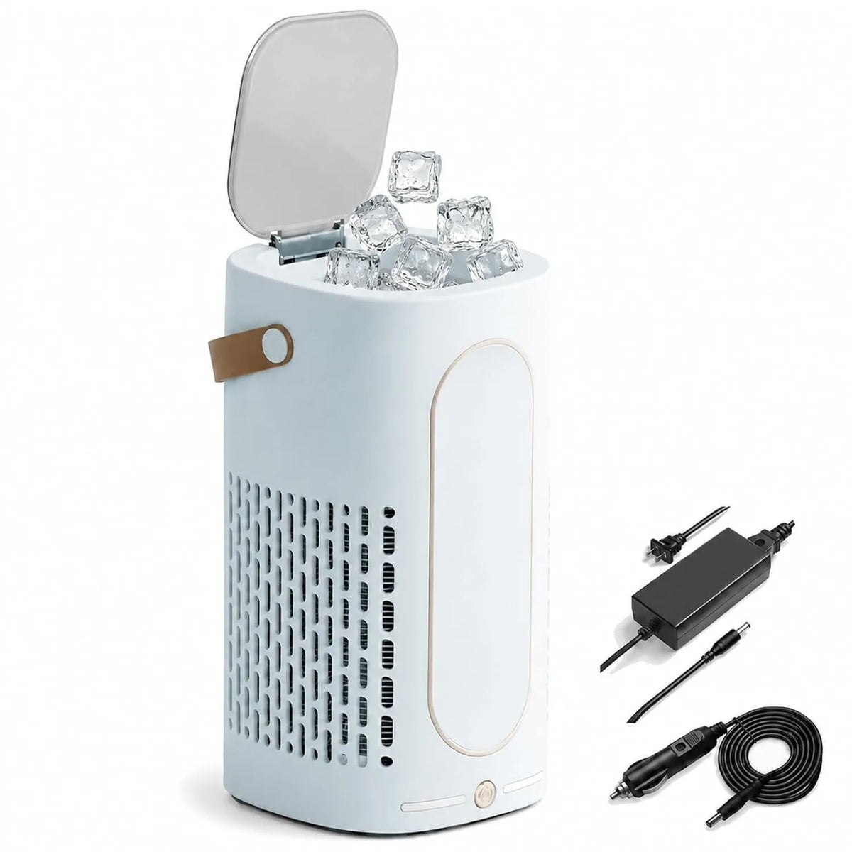 Generic kostkarka do lodu, 12 V, mobilny, kemping, niebieski, Mini Table maszyna w 15- 20 Min, 10 Icemakers na cykl