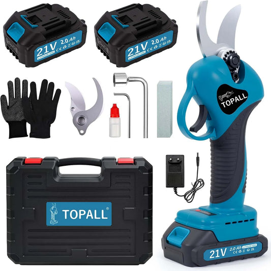 TOPALL, 2000 mAH Bateria, Silnik, 800 W, 33 mm, bezprzewodowy, do Ogrodu / Arbres / Kwiaty