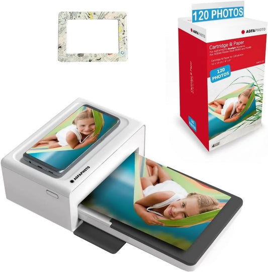 Drukarka, 15 cm, 10 x 15 cm, 760 g, łączność Bluetooth, druk fotograficzny Bluetooth 10 x 15 cm, sublimacja termiczna 4Pass